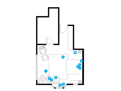 Online Designer Living Room Floorplan