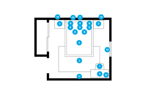 Online Designer Bedroom Floorplan