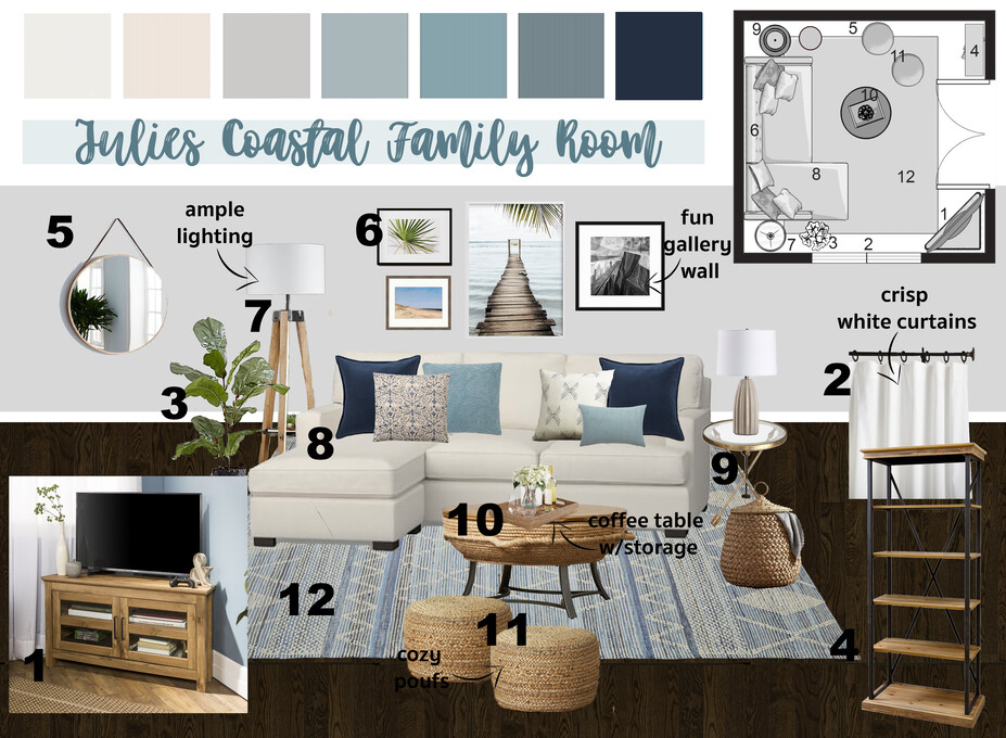 Online Designer Living Room Moodboard