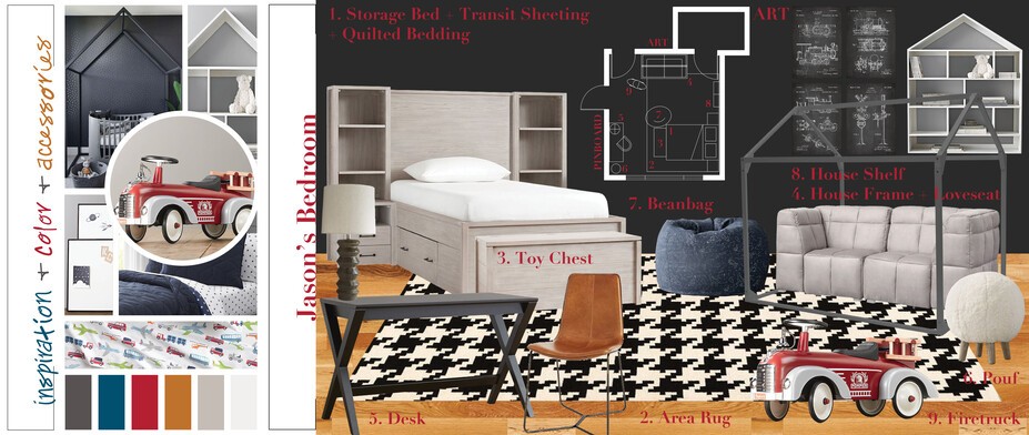 Online Designer Bedroom Moodboard