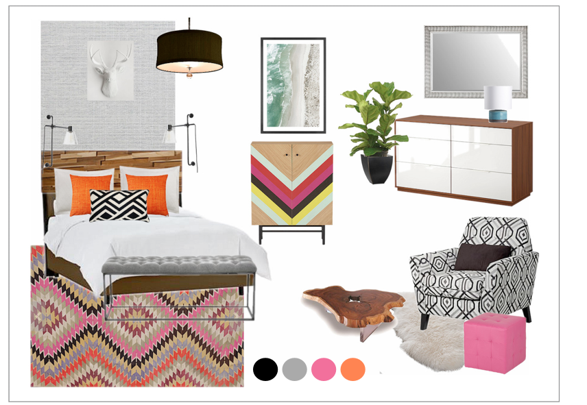 Online Designer Bedroom Moodboard