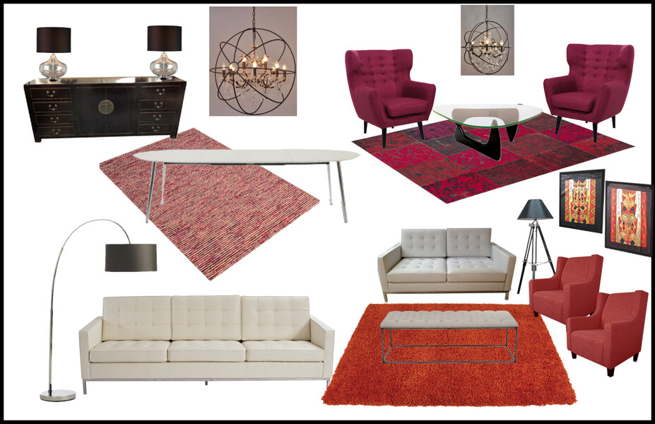 Online Designer Living Room Moodboard