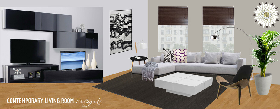 Online Designer Living Room Moodboard