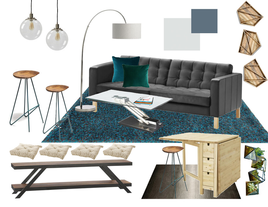 Online Designer Living Room Moodboard