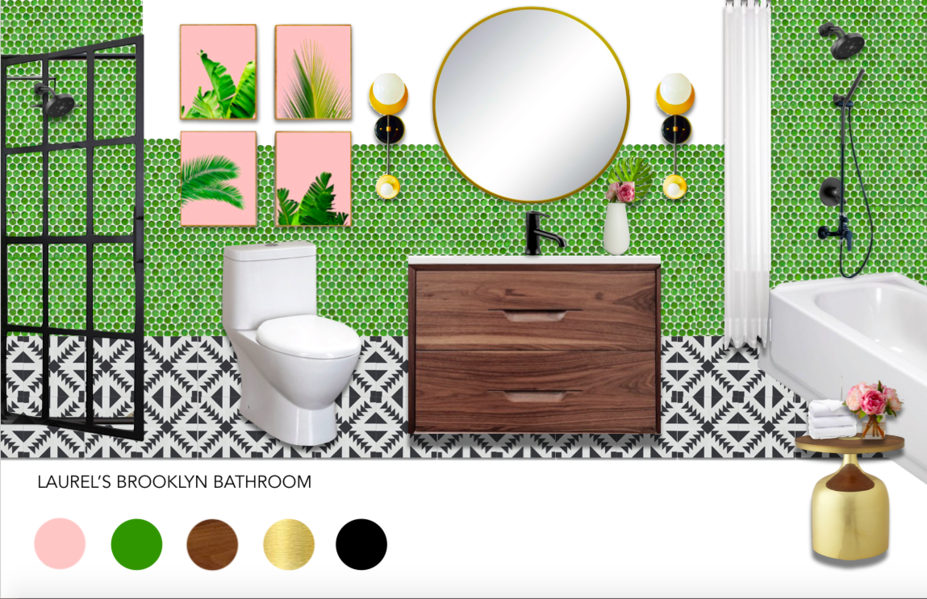 Online Designer Bathroom Moodboard