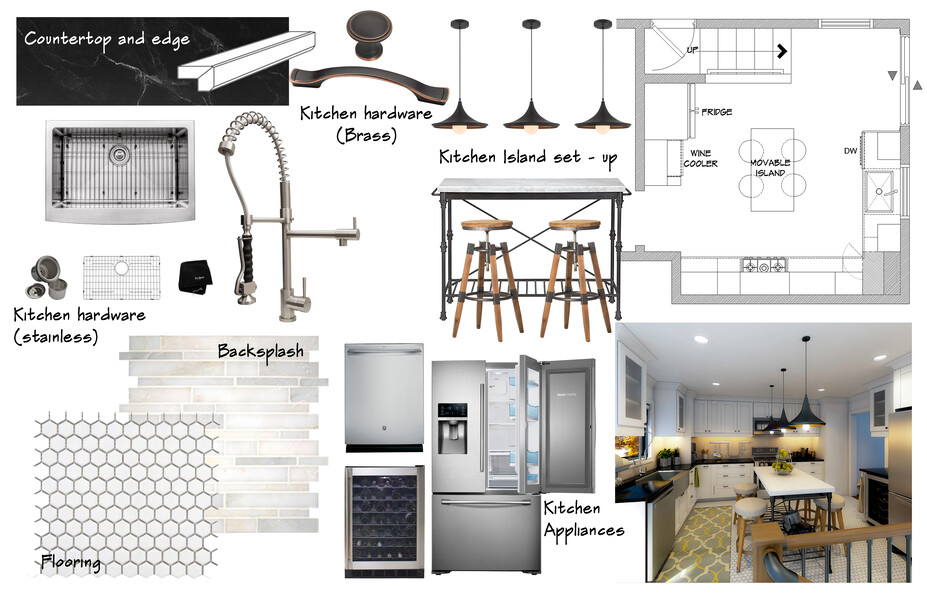 Online Designer Kitchen Moodboard