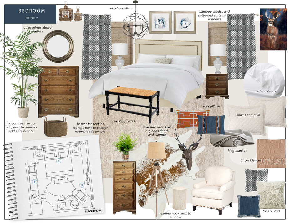 Online Designer Bedroom Moodboard
