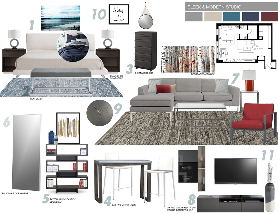 Online Designer Studio Moodboard