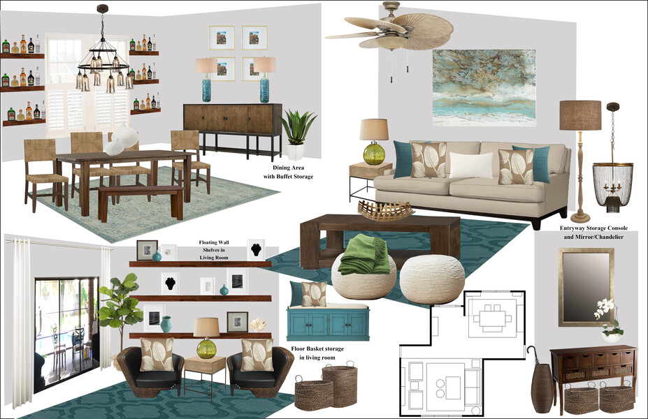 Online Designer Living Room Moodboard