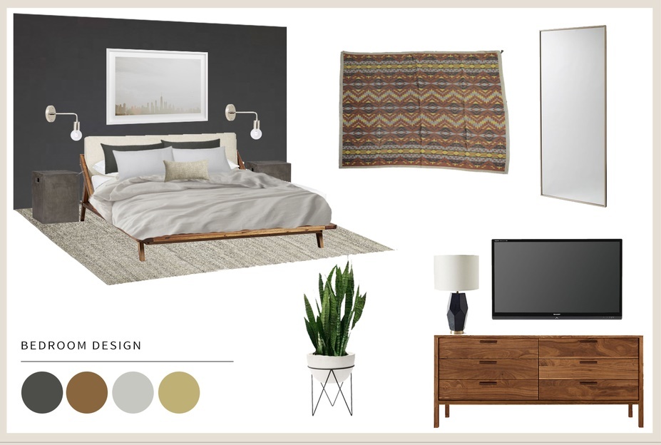 Online Designer Bedroom Moodboard
