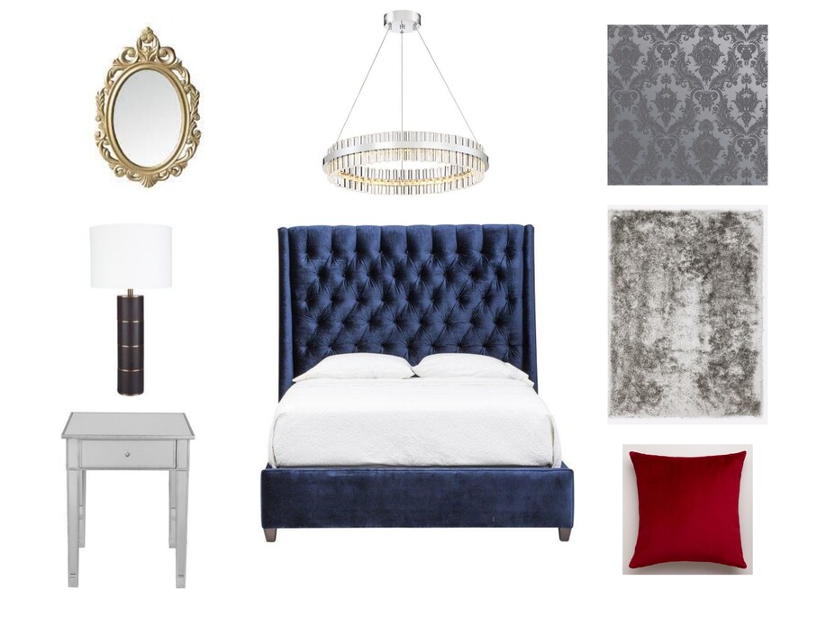 Online Designer Bedroom Moodboard