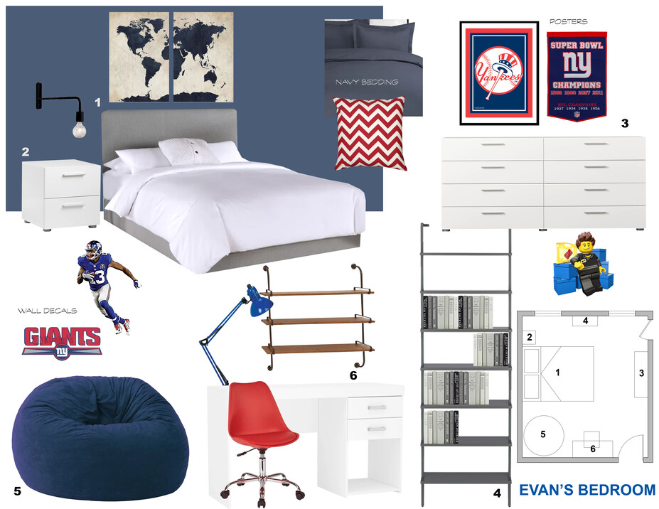 Online Designer Bedroom Moodboard