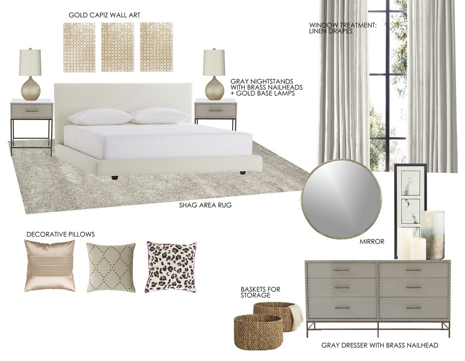 Online Designer Bedroom Moodboard