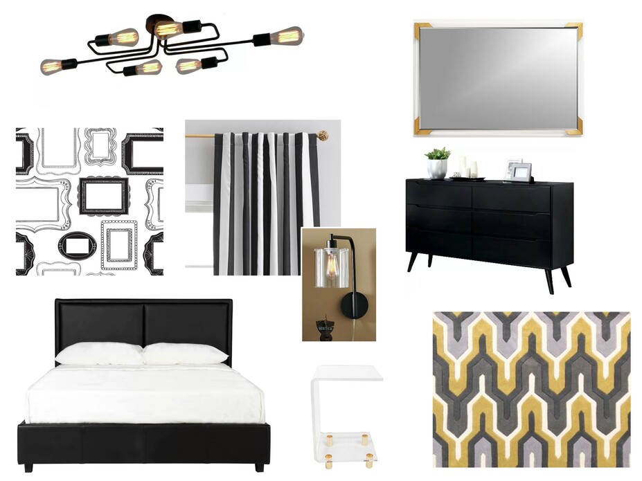 Online Designer Bedroom Moodboard