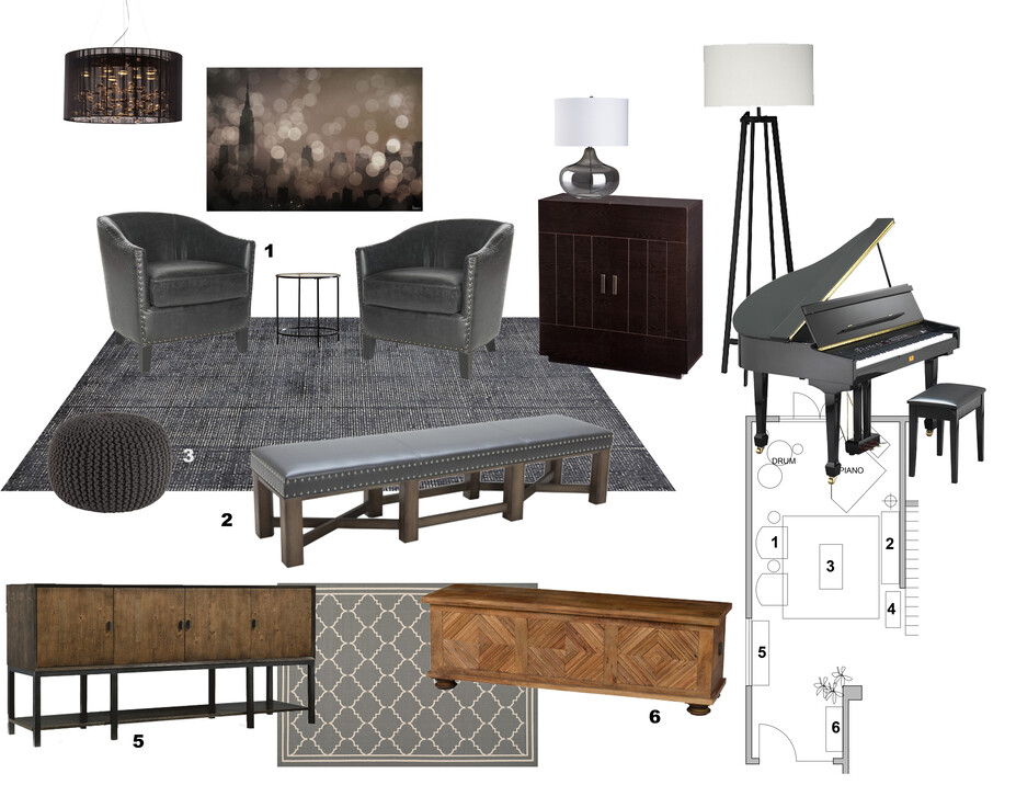 Online Designer Dining Room Moodboard