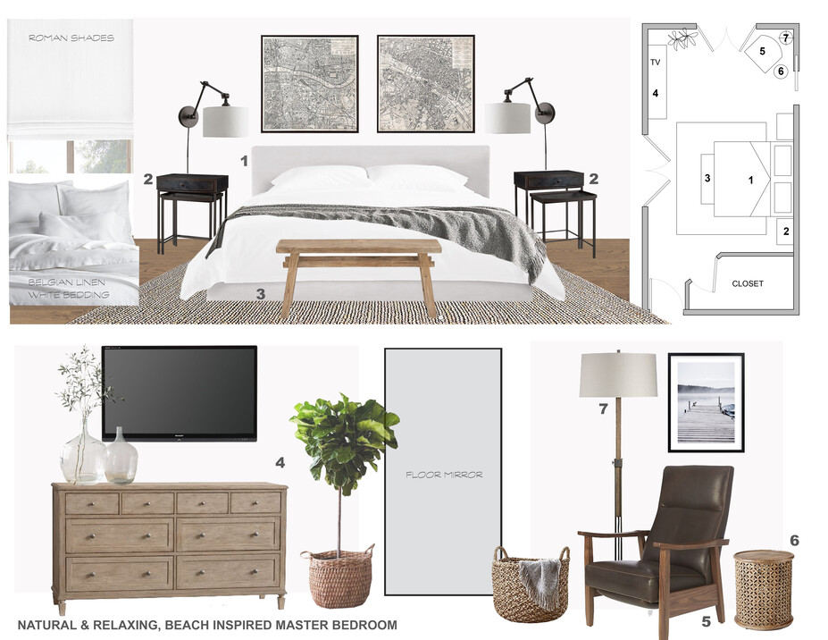 Online Designer Bedroom Moodboard