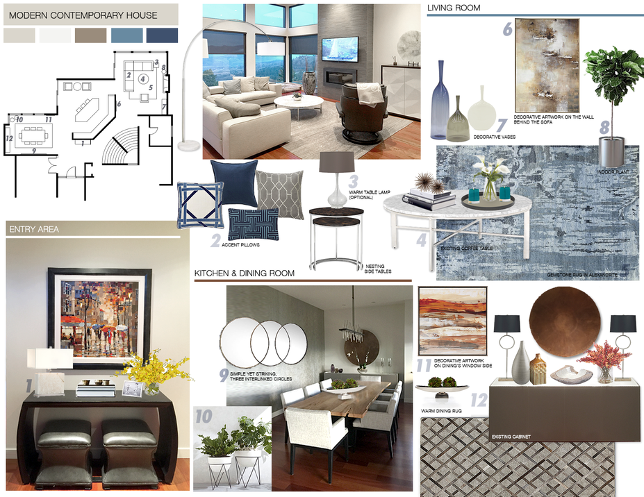 Online Designer Living Room Moodboard
