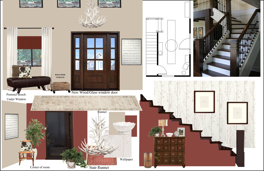 Online Designer Hallway/Entry Moodboard