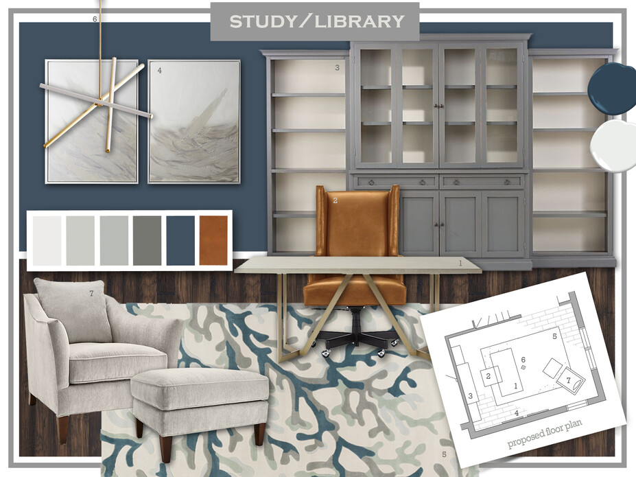 Online Designer Home/Small Office Moodboard