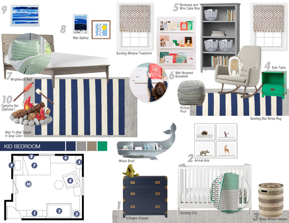 Online Designer Bedroom Moodboard
