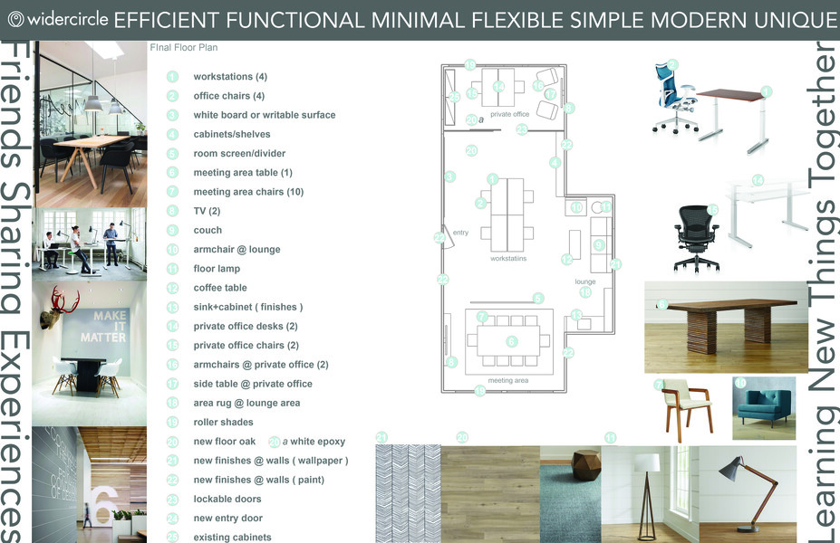 Online Designer Business/Office Moodboard