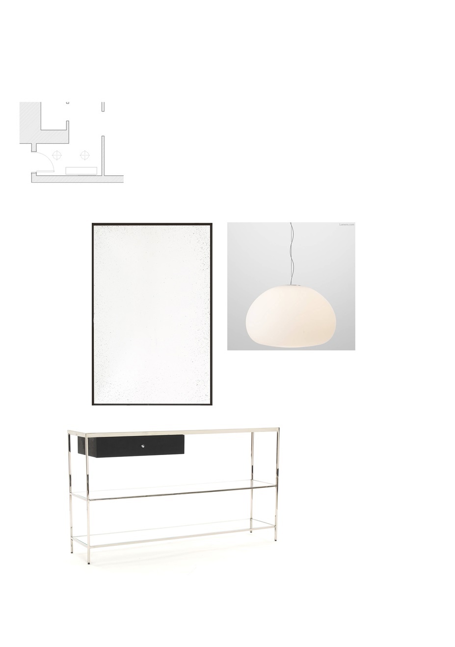 Online Designer Hallway/Entry Moodboard