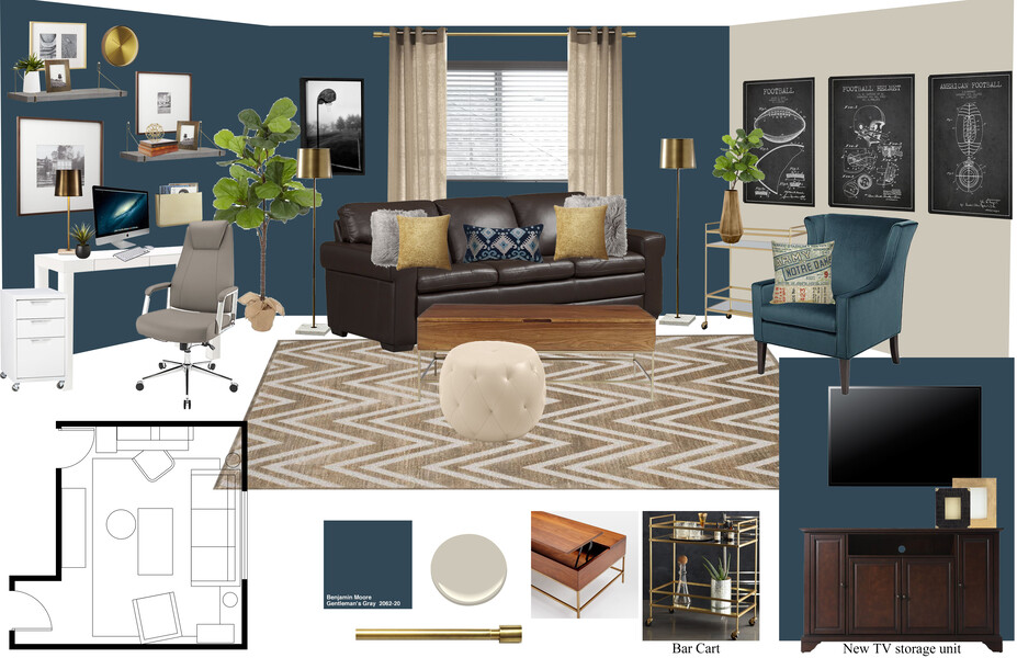 Online Designer Home/Small Office Moodboard