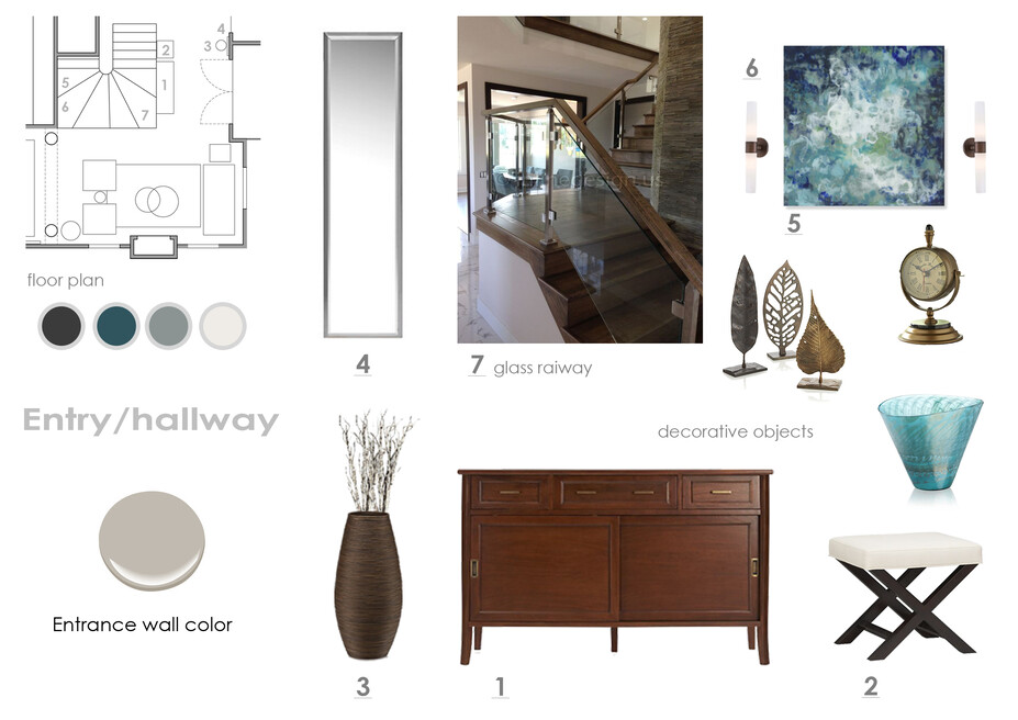 Online Designer Hallway/Entry Moodboard