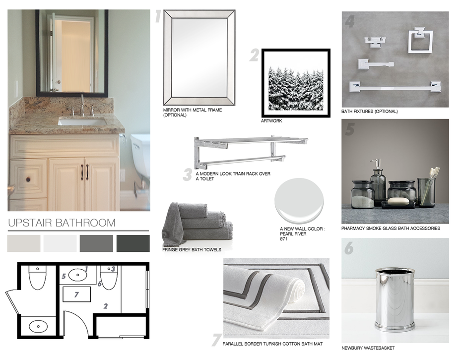 Online Designer Bathroom Moodboard