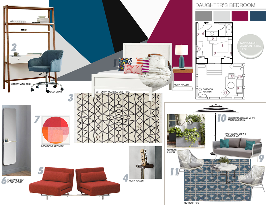 Online Designer Kids Room Moodboard