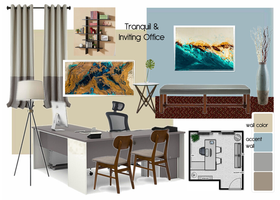 Online Designer Business/Office Moodboard