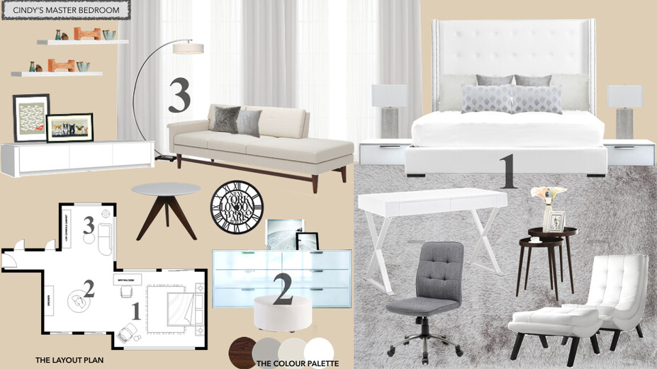 Online Designer Bedroom Moodboard