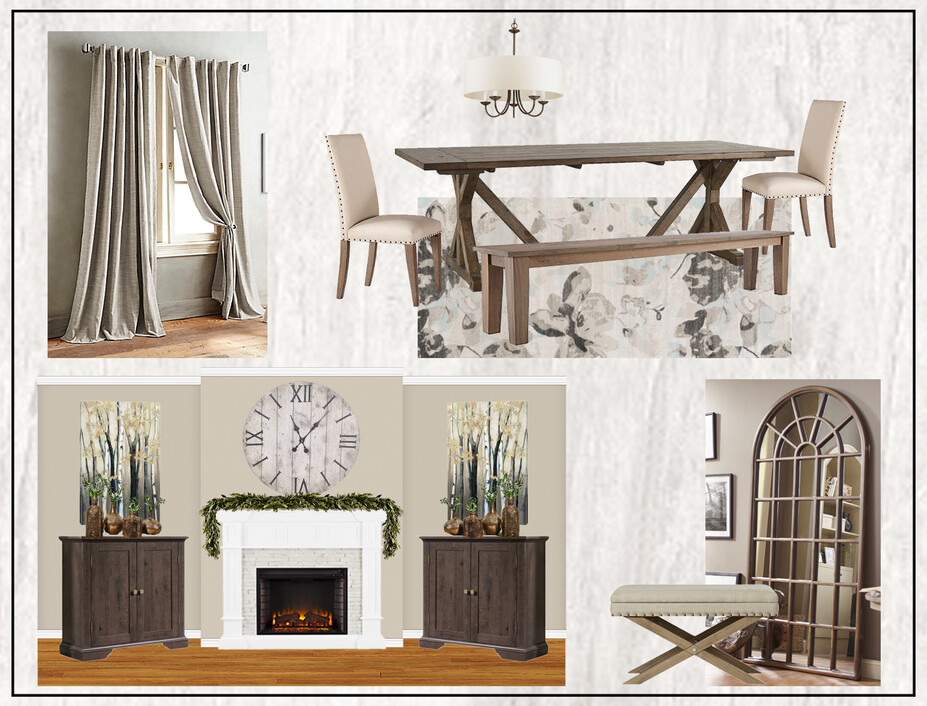 Online Designer Living Room Moodboard