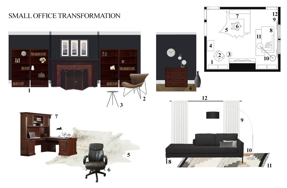Online Designer Home/Small Office Moodboard