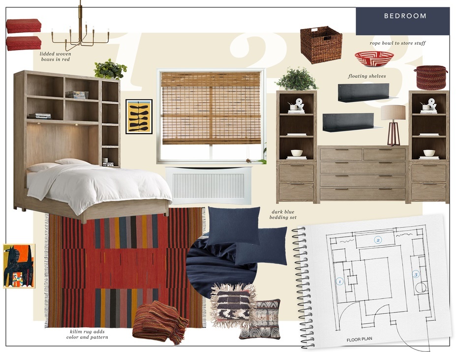 Online Designer Bedroom Moodboard