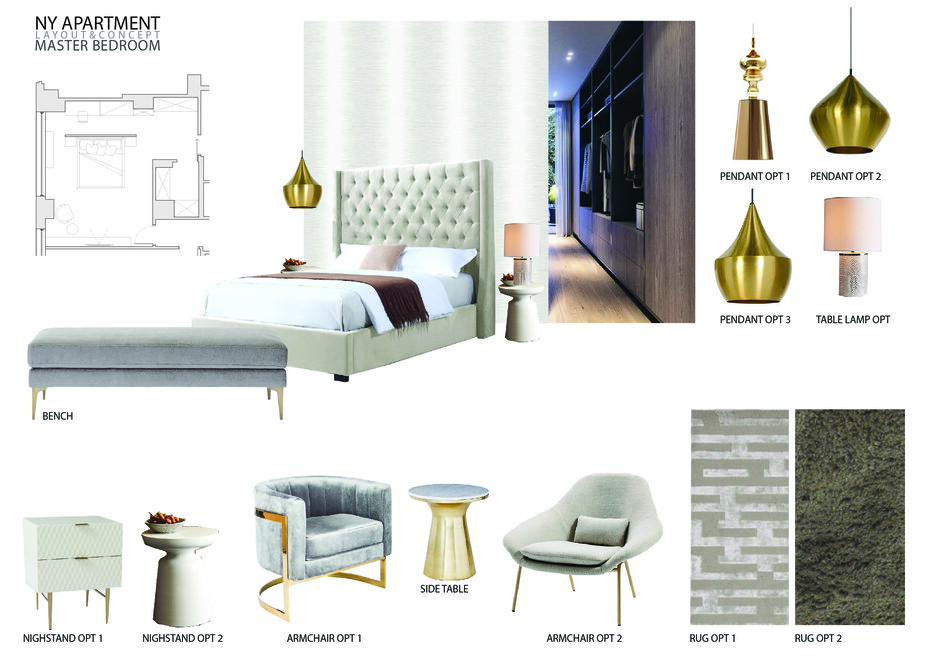 Online Designer Bedroom Moodboard
