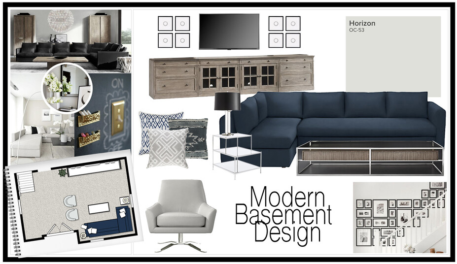 Online Designer Living Room Moodboard