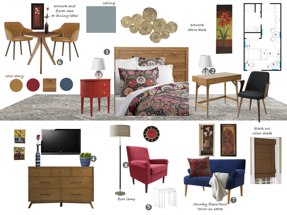 Online Designer Studio Moodboard
