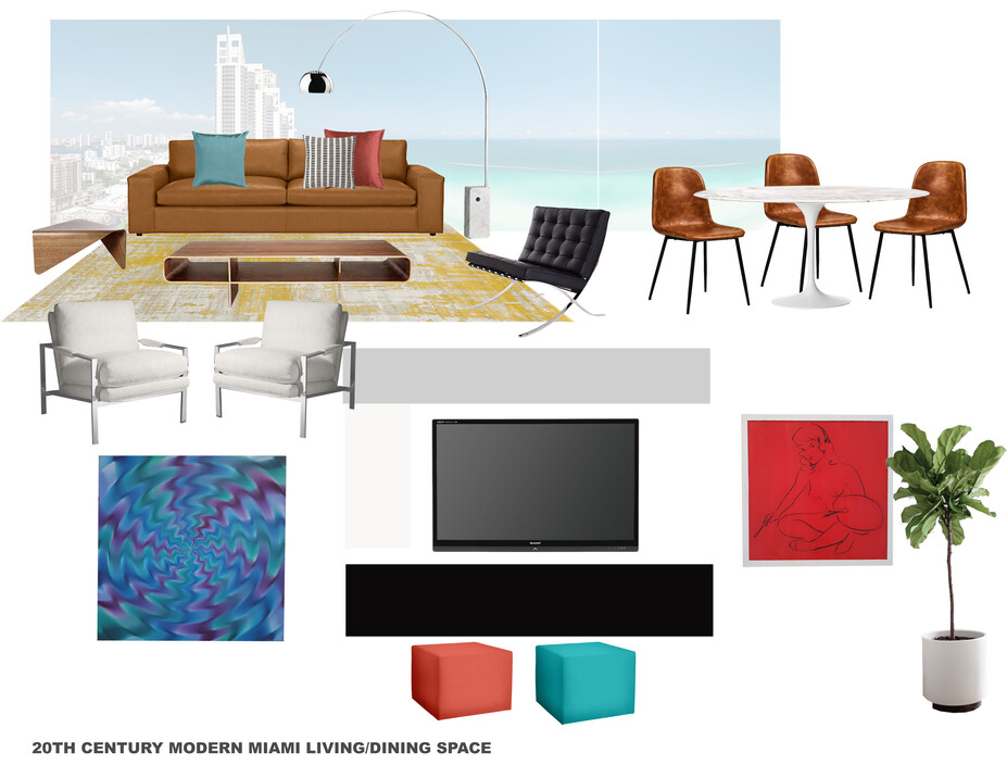 Online Designer Living Room Moodboard