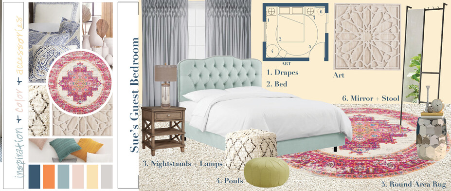Online Designer Bedroom Moodboard