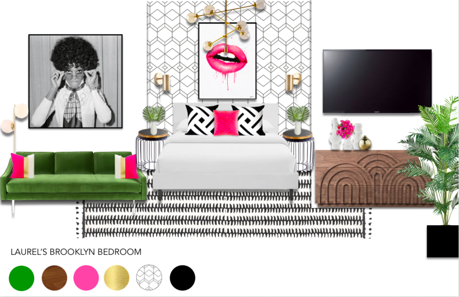 Online Designer Bedroom Moodboard