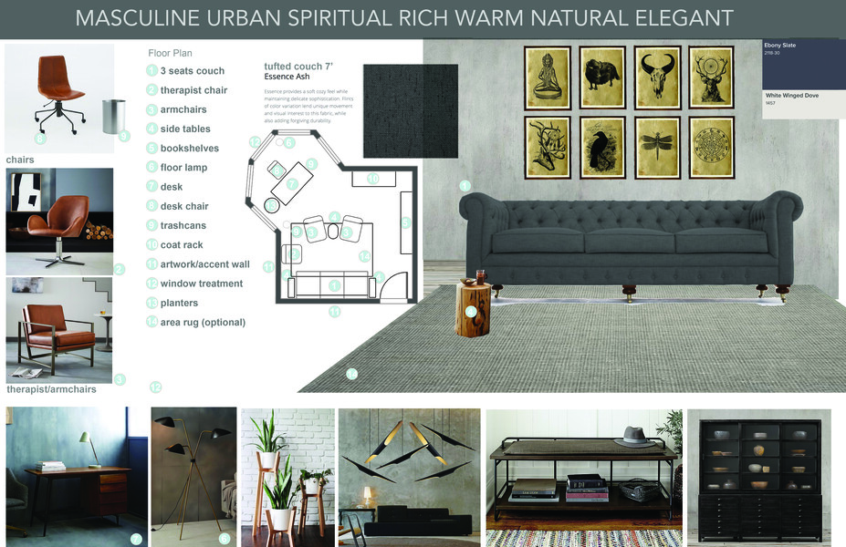 Online Designer Business/Office Moodboard