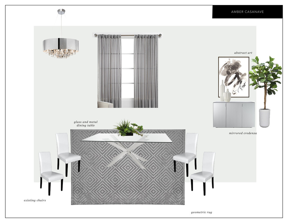 Online Designer Dining Room Moodboard