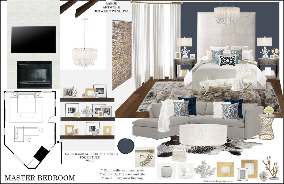 Online Designer Bedroom Moodboard