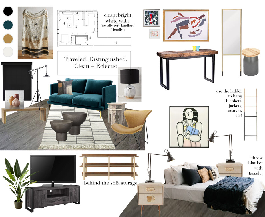 Online Designer Studio Moodboard
