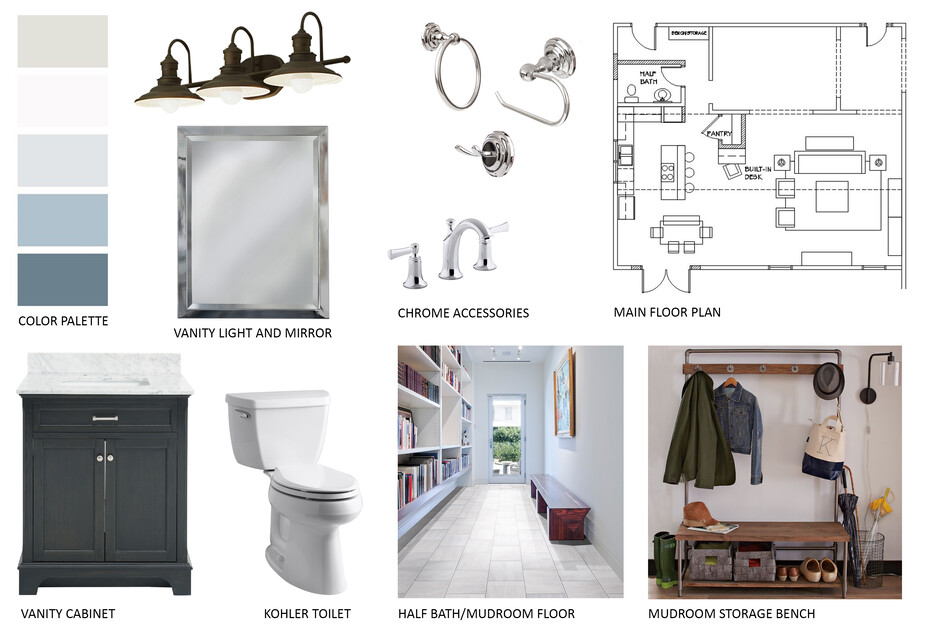Online Designer Hallway/Entry Moodboard