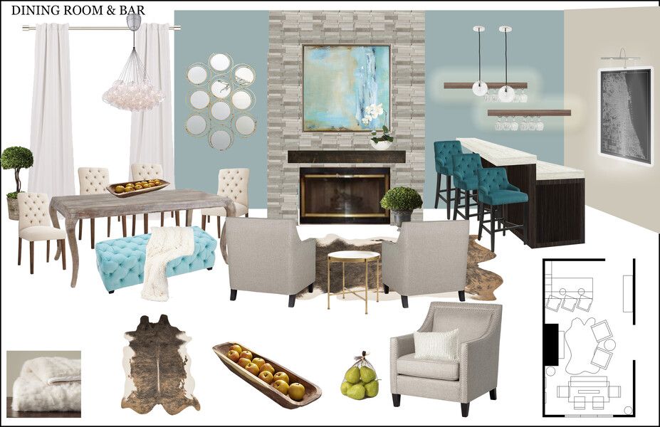 Online Designer Dining Room Moodboard