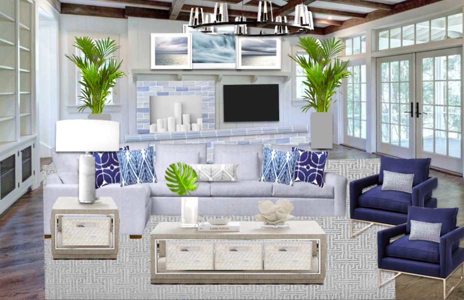 Online Designer Living Room Moodboard