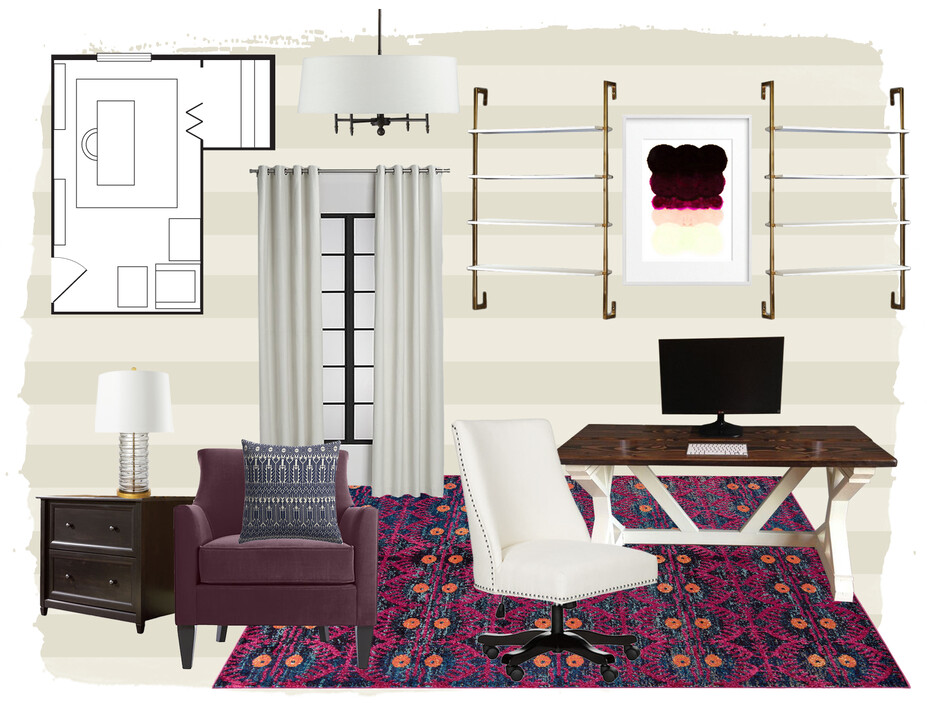 Online Designer Home/Small Office Moodboard