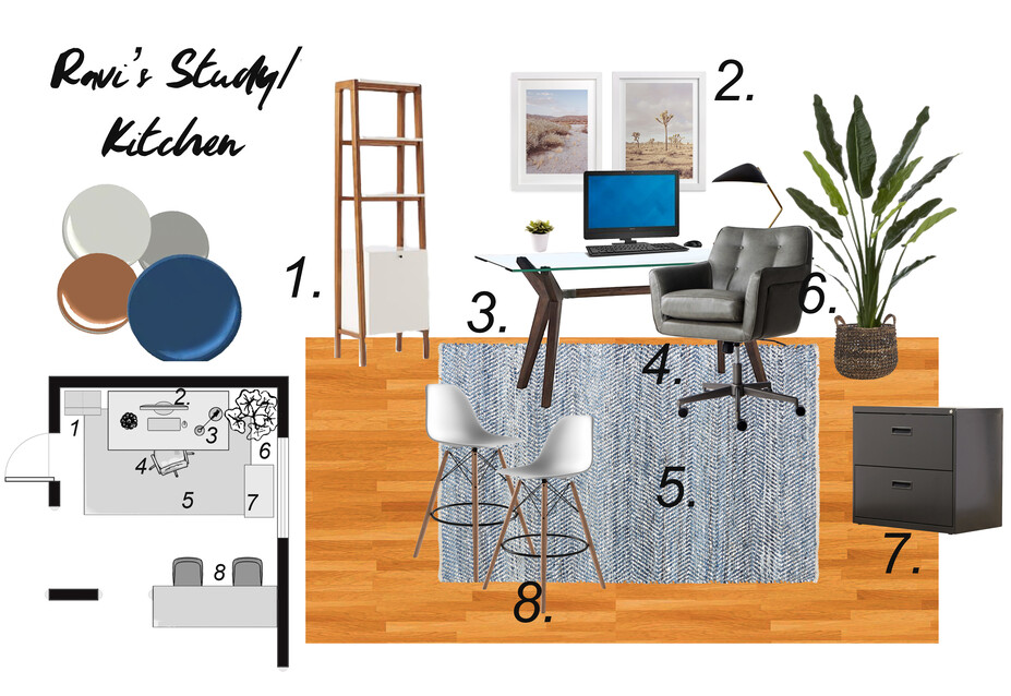 Online Designer Bedroom Moodboard